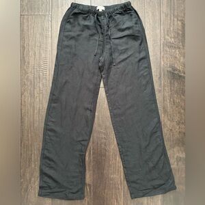 Pull&Bear Black Wide-Leg Pants